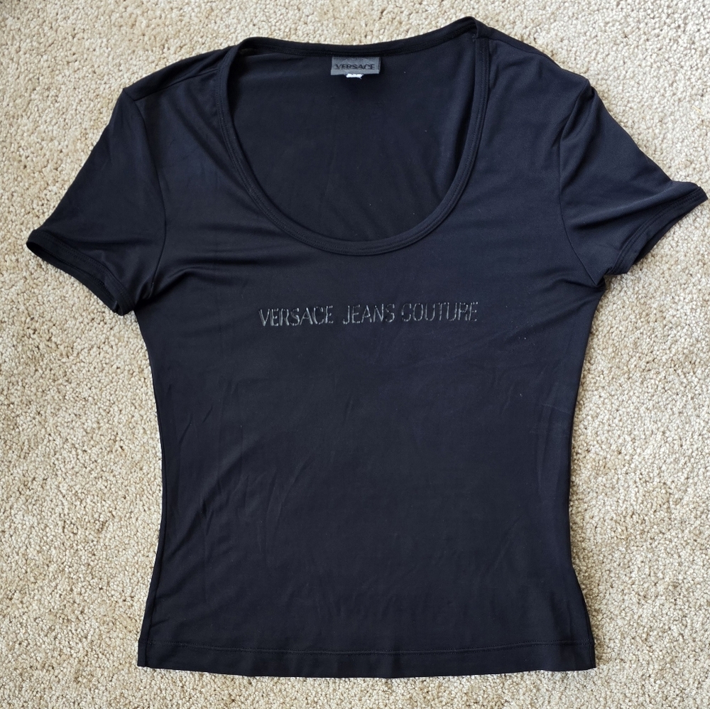 Versace Jeans Couture Stretchy Black T-shirt